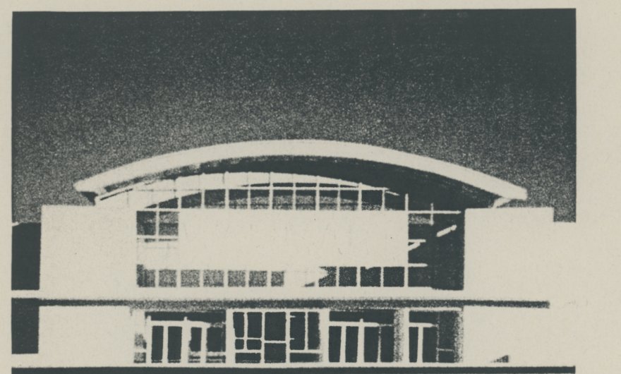 Drawing of the Wal-Mart store in Lawrence, Kansas