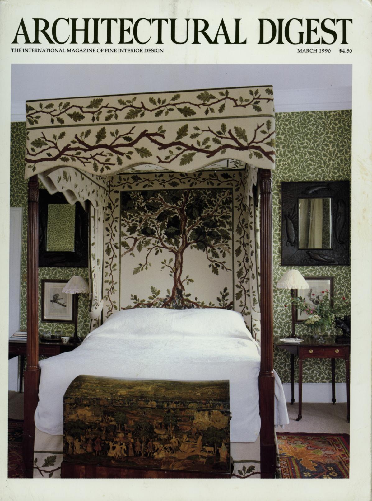Cover of Architectural Digest, March 1990