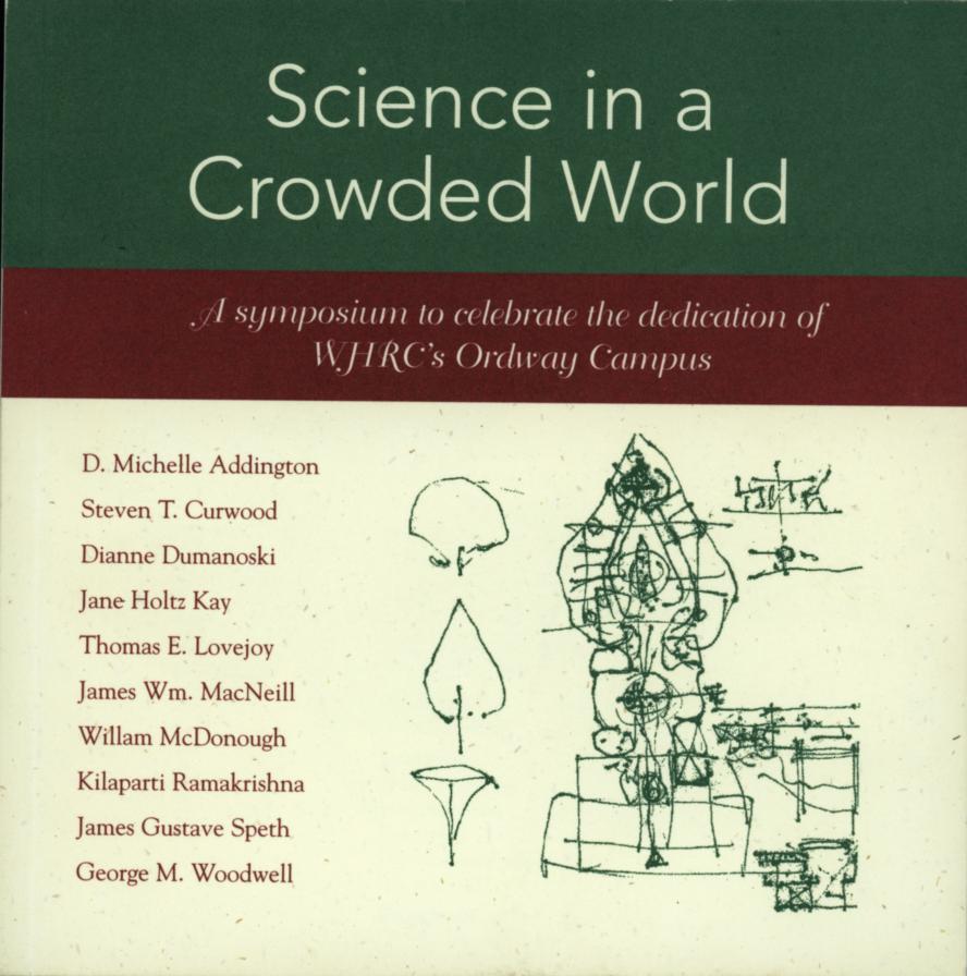 Cover of the Science in a Crowded World symposium program
